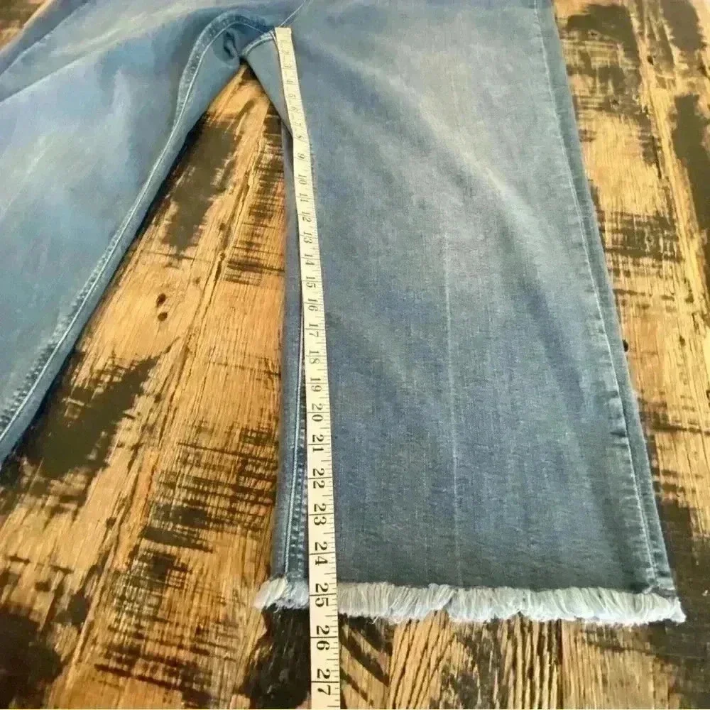 Michael Kors NWT Selma Button-Fly Cropped Flare Plus Size Jeans Women’s …